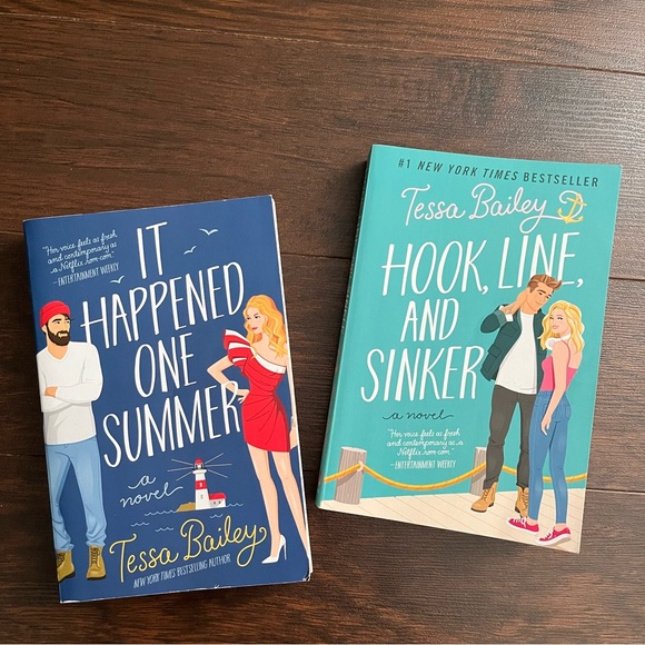 Tessa Bailey books. It Happened One Summer and Hook, Line, and Sinker. - Picture 1 of 5